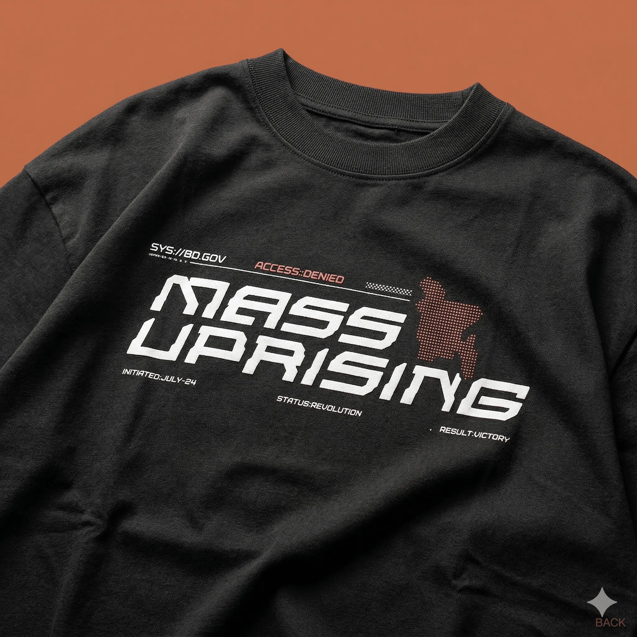 Mass Uprising - Printed Drop Shoulder