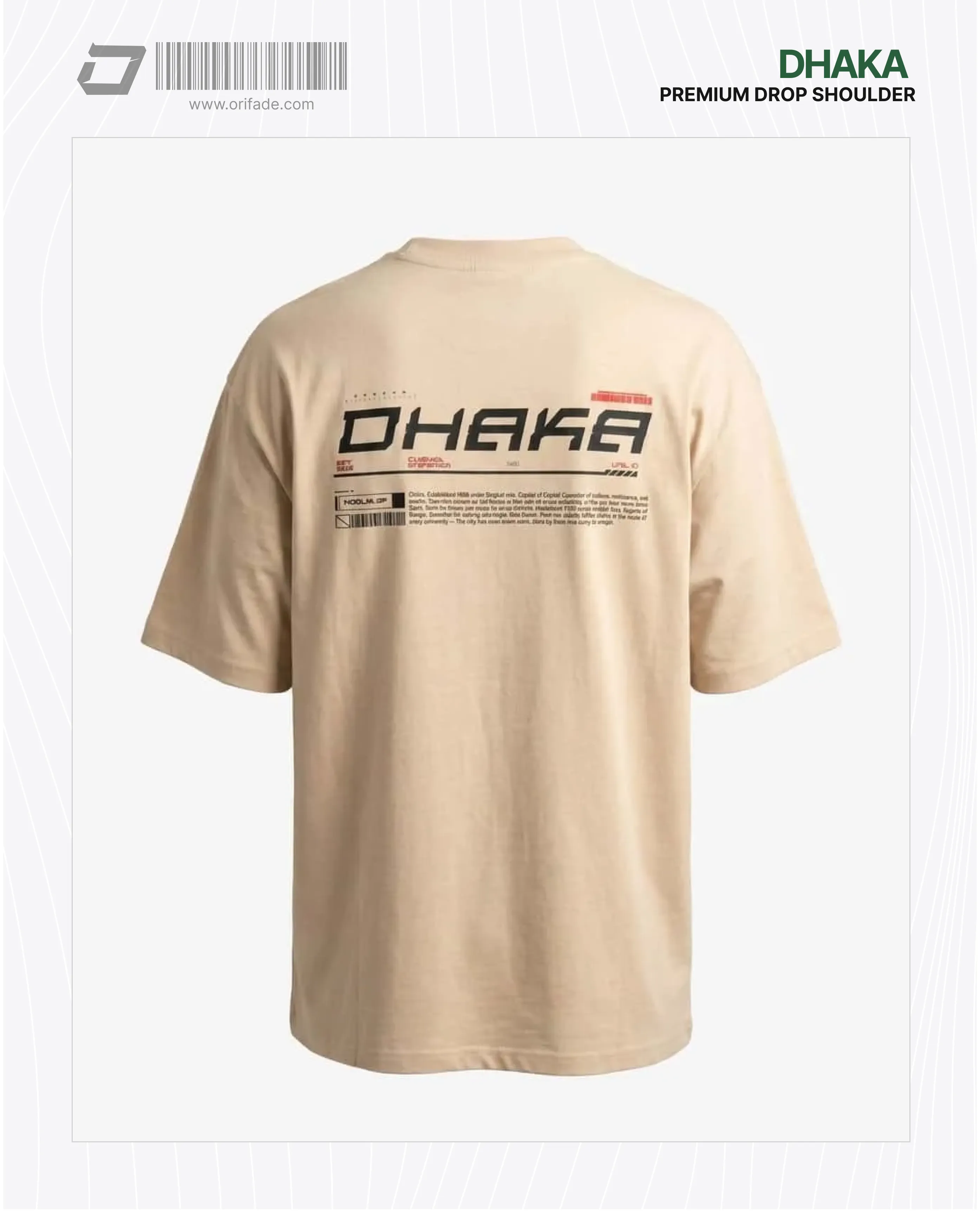 Mens Premium Drop Shoulder T-shirt - Dhaka