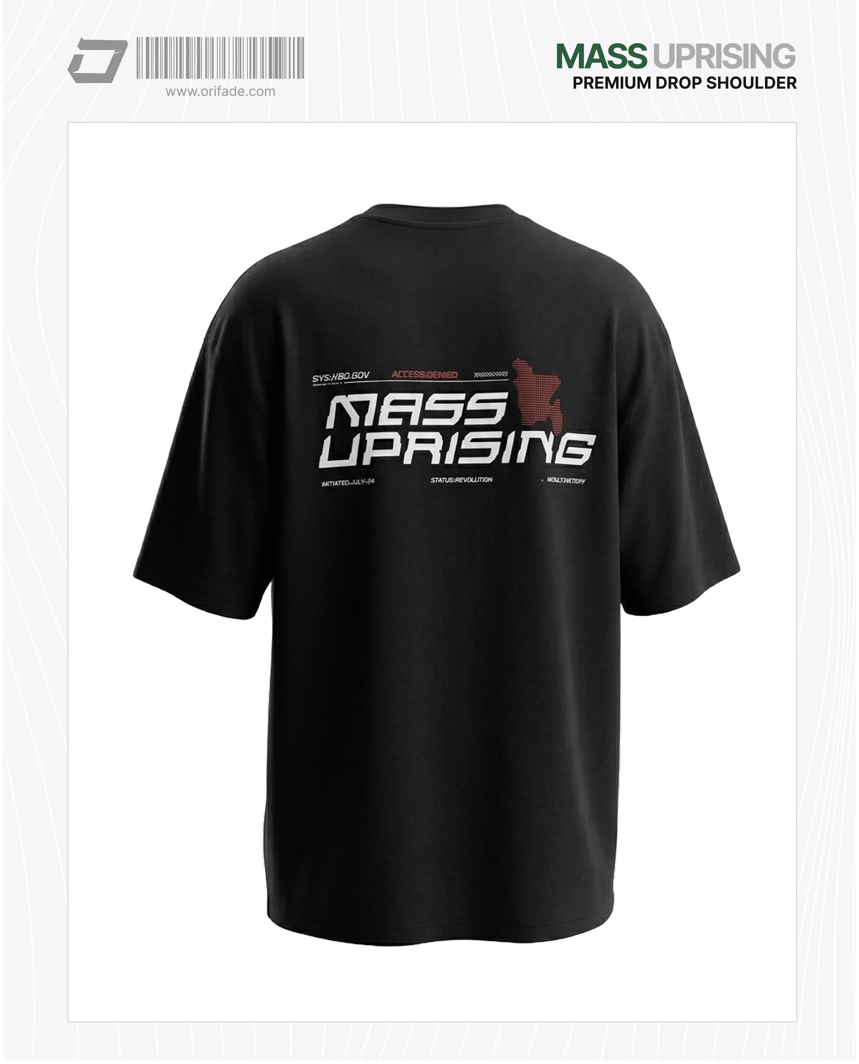 Mens Premium Drop Shoulder - Mass uprising